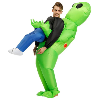 Traje Inflable de extraterrestre ET para Fiesta de adultos