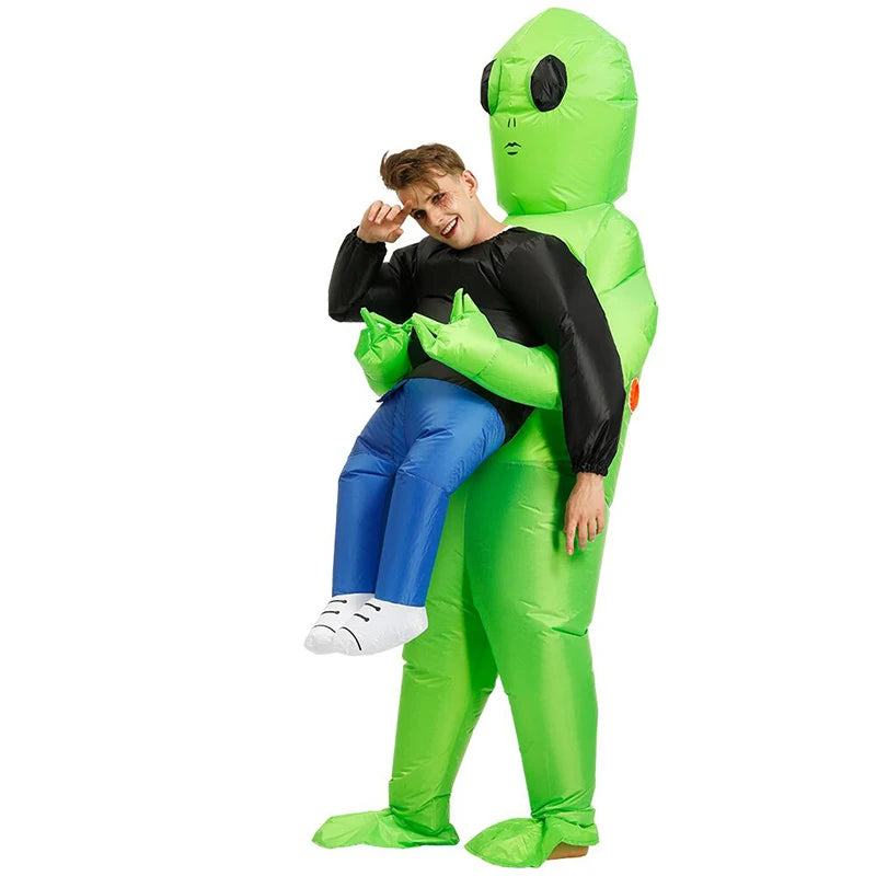 Traje Inflable de extraterrestre ET para Fiesta de adultos