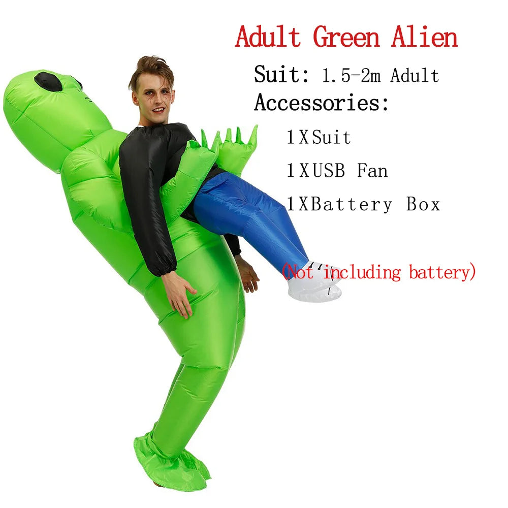 Traje Inflable de extraterrestre ET para Fiesta de adultos