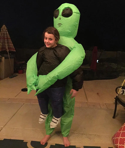 Traje Inflable de extraterrestre ET para Fiesta de adultos