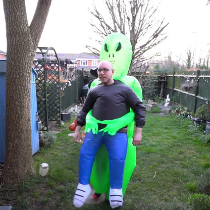 Traje Inflable de extraterrestre ET para Fiesta de adultos