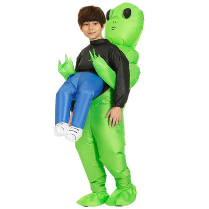 Traje Inflable de extraterrestre ET para Fiesta de adultos