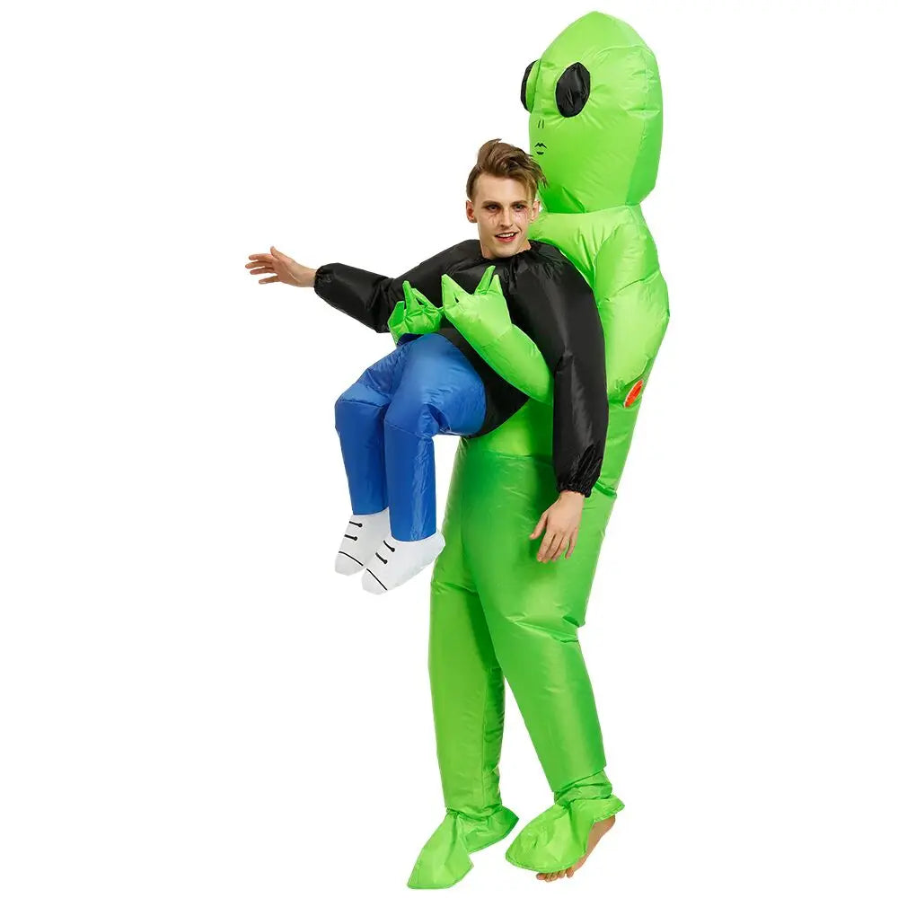 Traje Inflable de extraterrestre ET para Fiesta de adultos