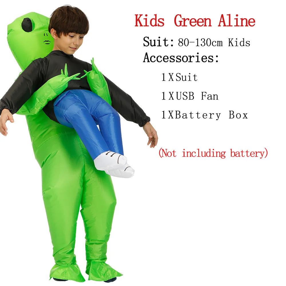 Traje Inflable de extraterrestre ET para Fiesta de adultos