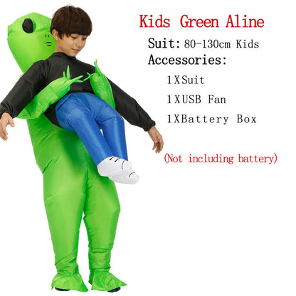 Traje Inflable de extraterrestre ET para Fiesta de adultos