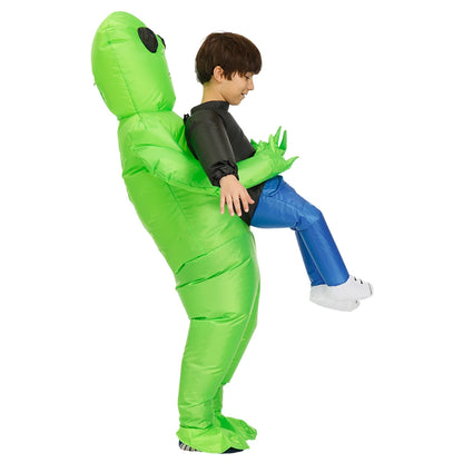 Traje Inflable de extraterrestre ET para Fiesta de adultos