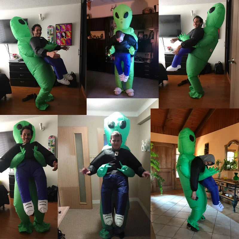 Traje Inflable de extraterrestre ET para Fiesta de adultos