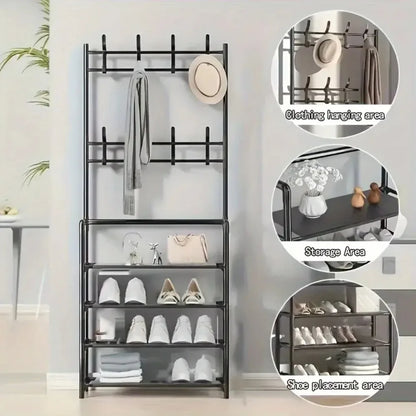 Organizador Simple Colgador de ropa + Zapatero