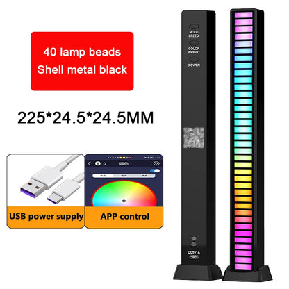 Lámpara RGB de luces LED - Control de Ritmo Musical