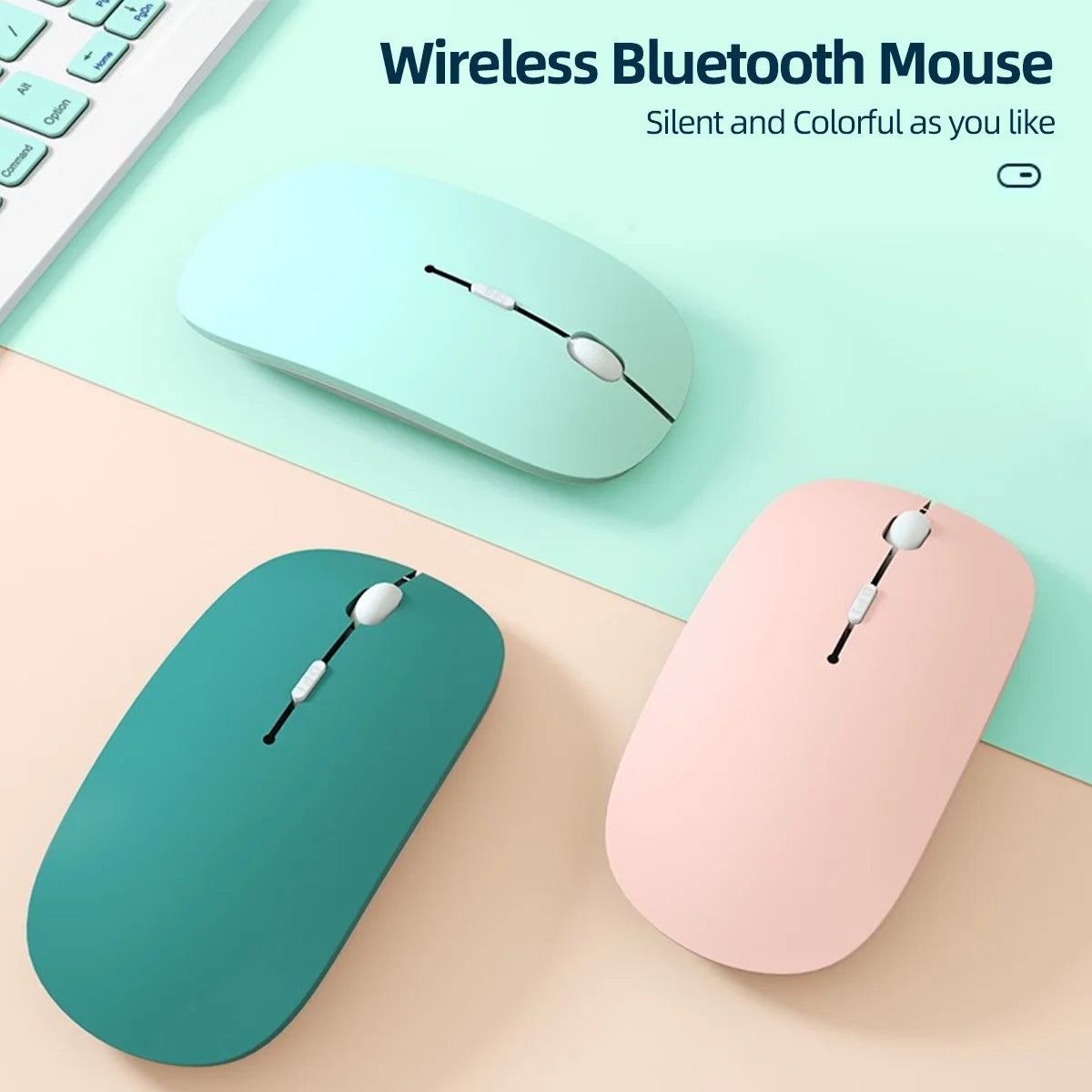 Mouse Inalámbrico con Bluetooth para computador Portátil o Celular