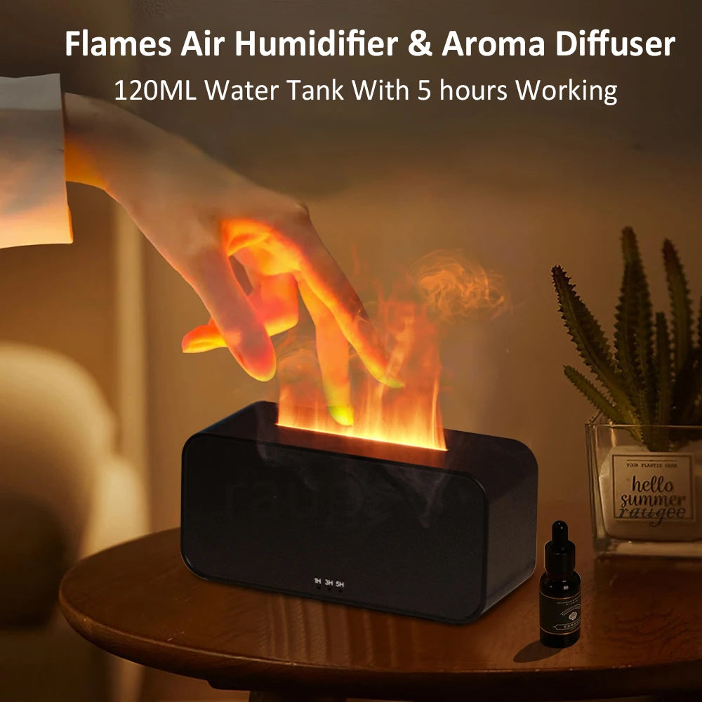 Humidificador de aire con aroma y aceites esenciales con luz LED