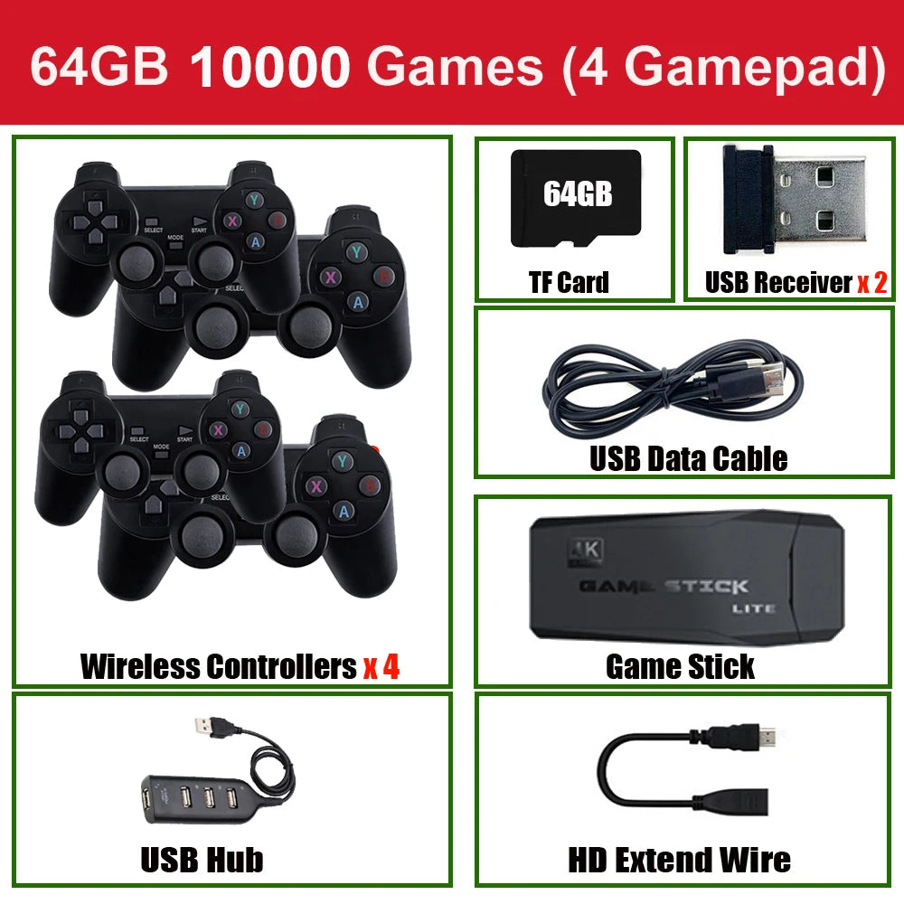 Consola de videojuegos con 20 000 juegos incorporados 64G