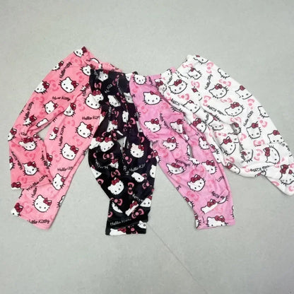 Pijama de Franela de Hello Kitty para Mujeres