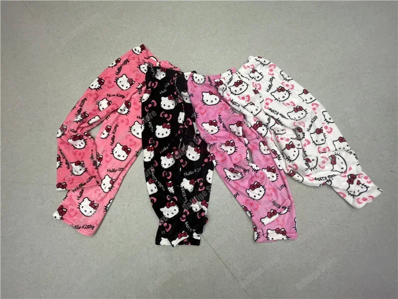 Pijama de Franela de Hello Kitty para Mujeres