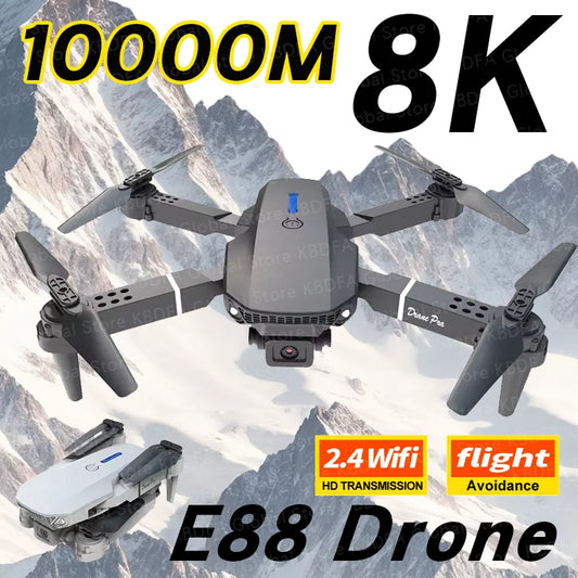 KBDFA 2025 E88 Profesional gran angular RC Dron HD 4K