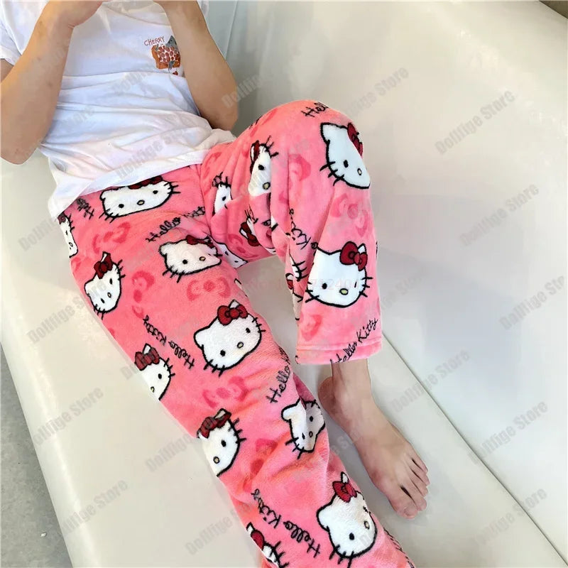 Pijama de Franela de Hello Kitty para Mujeres