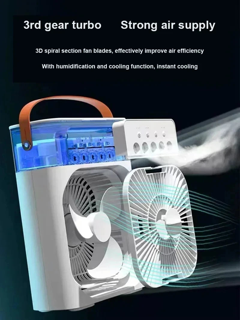 Ventilador 3 en 1 Aire acondicionado, Humidificador y Ventilador