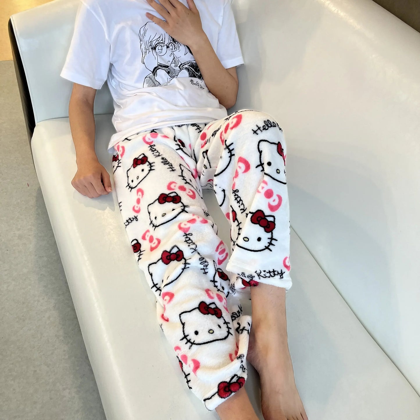 Pijama de Franela de Hello Kitty para Mujeres