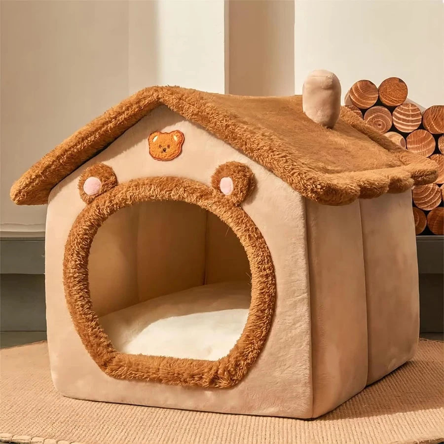 Casa plegable para Mascotas Pequeñas - Extraíble y Lavable