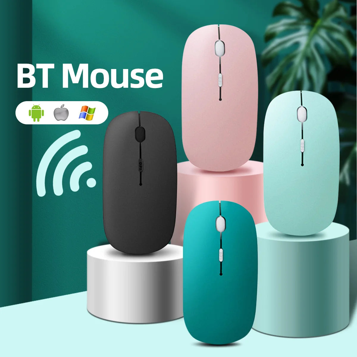 Mouse Inalámbrico con Bluetooth para computador Portátil o Celular