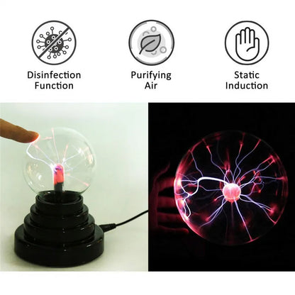 Lámpara de Bola de plasma Mágica de 3 pulgadas Sensible al Tacto