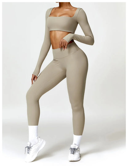 Conjunto Deportivo de 2 piezas de Traje de Yoga para mujer