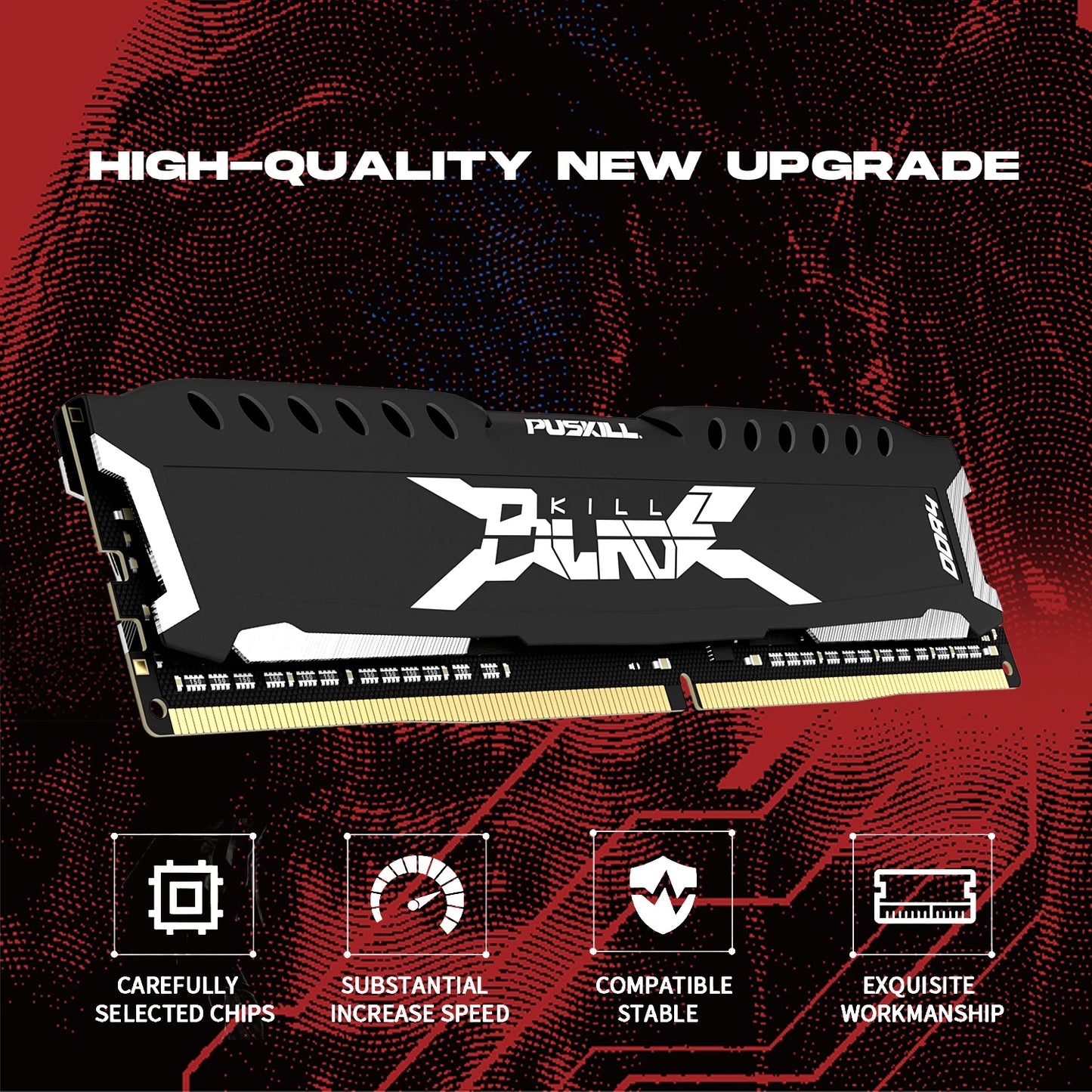 Memoria RAM PUSKILL DDR4 16GB 8GB 1.2V 3200MHz 2666MHz