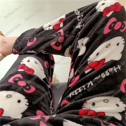 Pijama de Franela de Hello Kitty para Mujeres