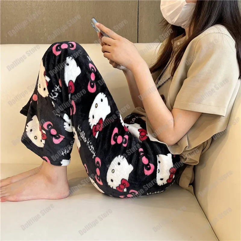 Pijama de Franela de Hello Kitty para Mujeres