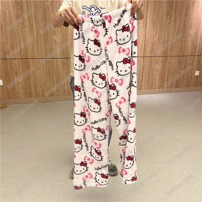 Pijama de Franela de Hello Kitty para Mujeres