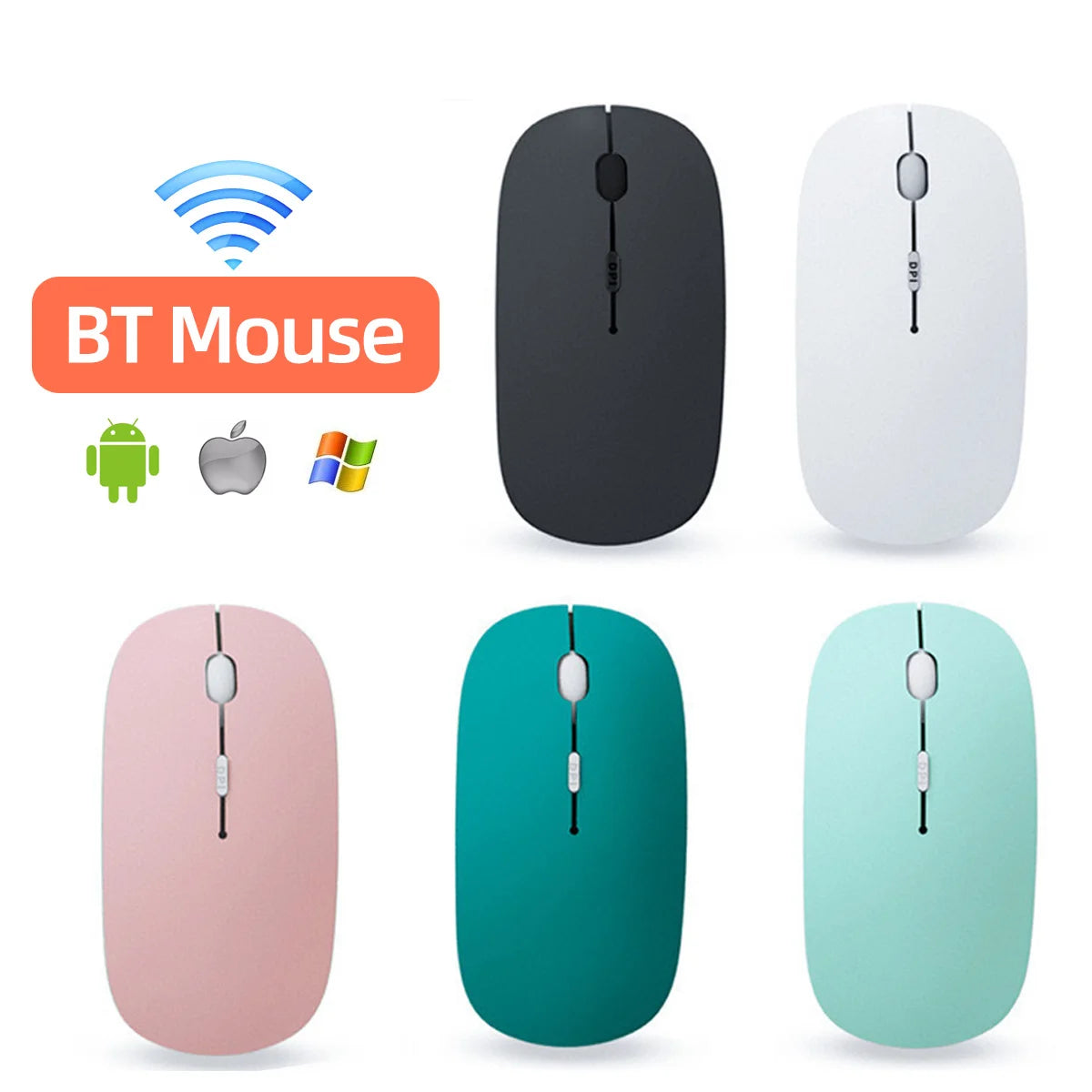 Mouse Inalámbrico con Bluetooth para computador Portátil o Celular