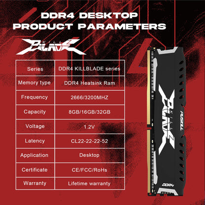 Memoria RAM PUSKILL DDR4 16GB 8GB 1.2V 3200MHz 2666MHz